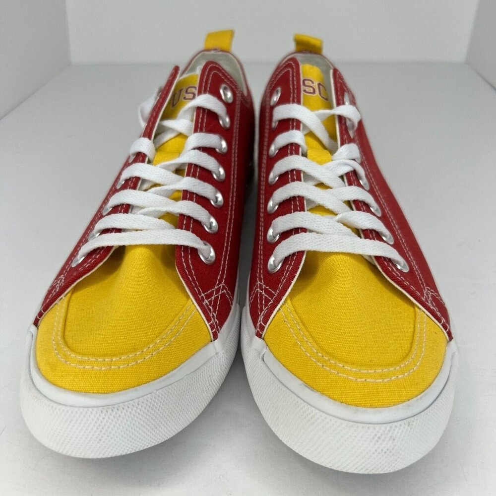 University of Southern California Unisex Red Yellow Size 9M 11W Canvas Shoes - Picture 3 of 9